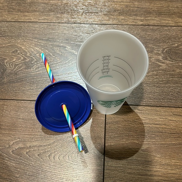 STARBUCKS Reusable Confetti Colour Changing Cup with Multi-Colour Straw - Picture 7 of 12